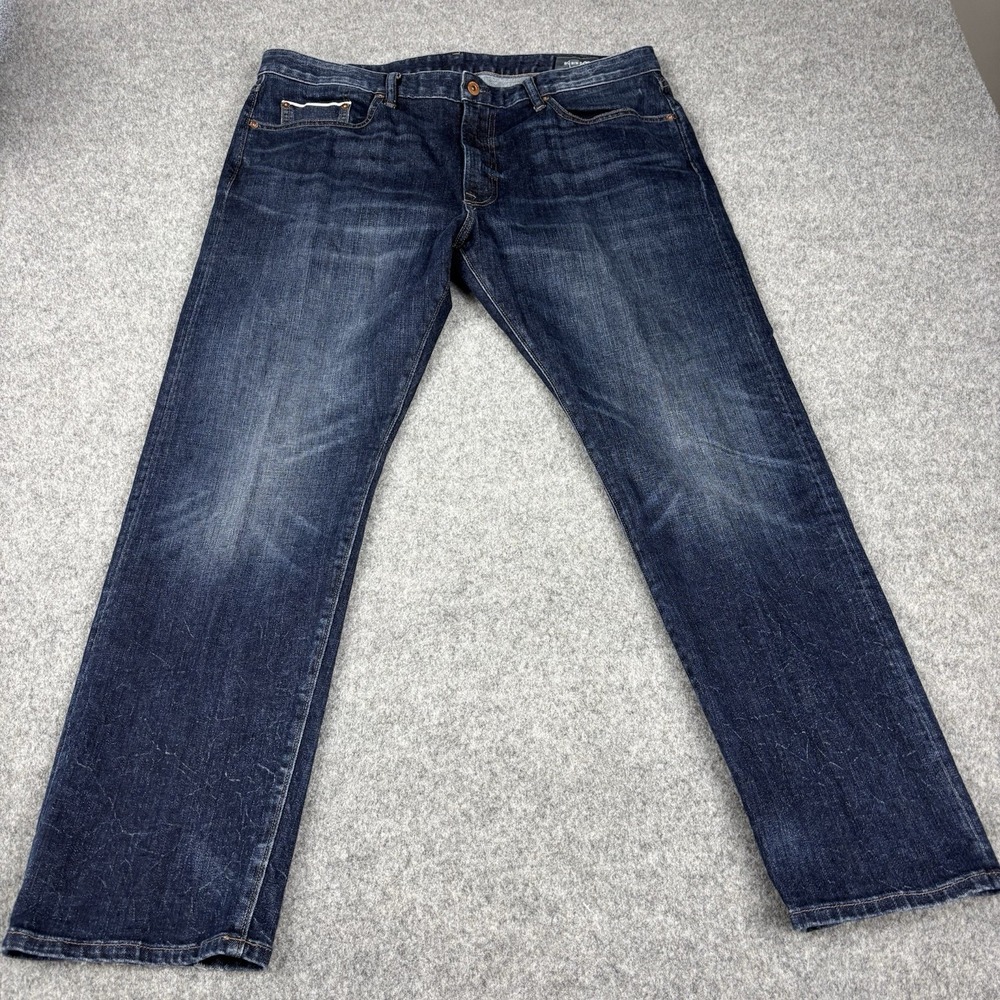 Bonobos Jeans Mens 38x30 Straight Leg Dark Wash Stretch Blue Excellent Condition